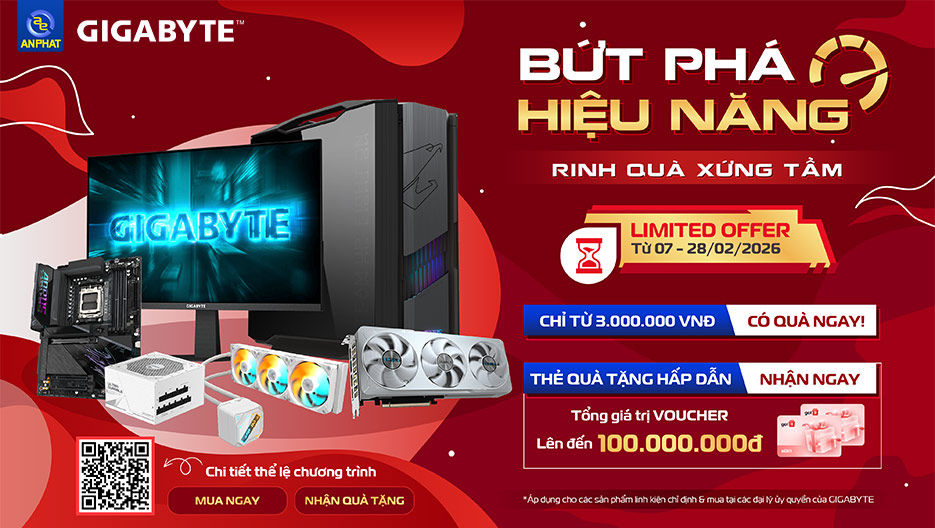 BỨT PHÁ HIỆU NĂNG – RINH QUÀ XỨNG TẦM CÙNG GIGABYTE 