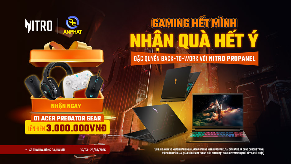 Gaming Hết Mình - Nhận Quà Hết Ý Cùng Acer