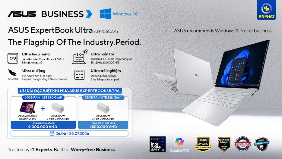 Ưu Đãi Đặc Biệt Khi Mua ASUS Expertbook Ultra
