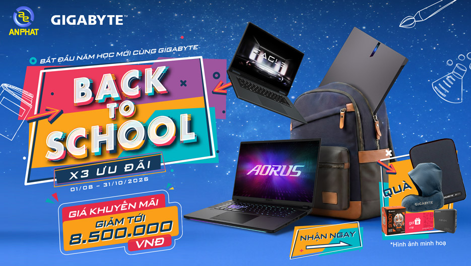 Bắt đầu năm học mới cùng GIGABYTE Back to school 2026