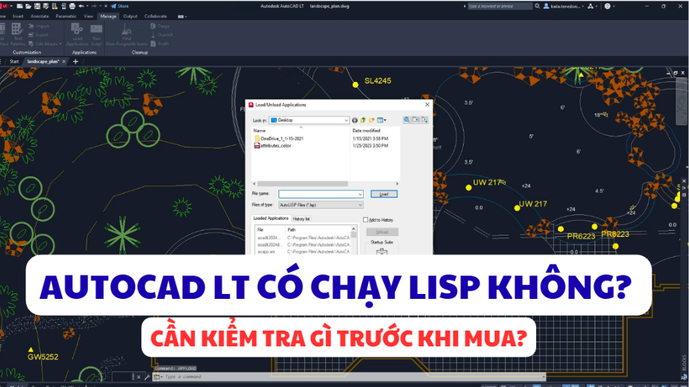 AutoCAD LT có chạy Lisp không? Cần kiểm tra gì trước khi mua?