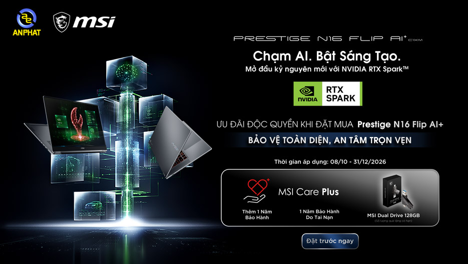 Ưu đãi độc quyền đặt mua Prestige N16 Flip AI+ | Bảo vệ toàn diện, an tâm trọn vẹn