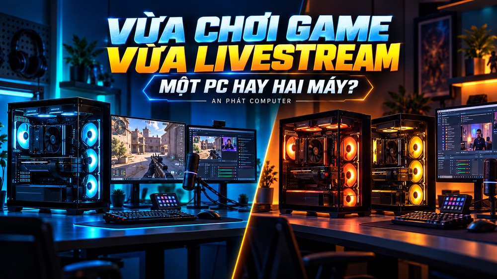Vừa chơi game vừa livestream: Build một PC hay hai máy?