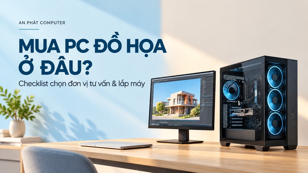 Mua PC đồ họa ở đâu? Checklist đánh giá đơn vị tư vấn và lắp máy