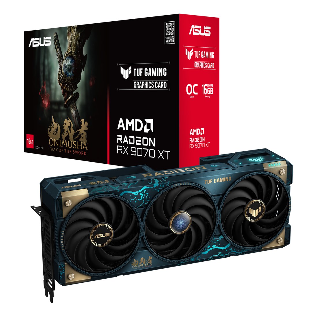 ASUS ra mắt TUF Gaming Radeon RX 9070 XT Onimusha, thiết kế đậm chất samurai