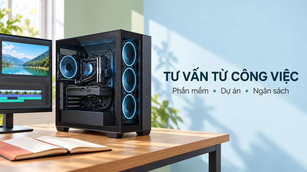 Tư vấn PC đồ họa dựa trên phần mềm, dự án và ngân sách thực tế