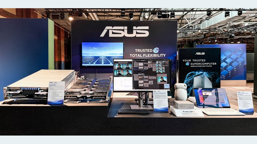 ASUS trưng bày máy chủ và PC AI tại NVIDIA GTC Berlin 2026