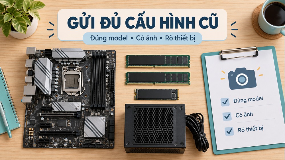 Checklist cấu hình PC cũ cần gửi khi tư vấn nâng cấp tại An Phát