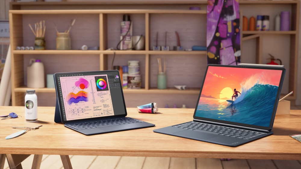 Lenovo Yoga Tab Gen 2 và Yoga Tab Plus Gen 2 trong bối cảnh sáng tạo