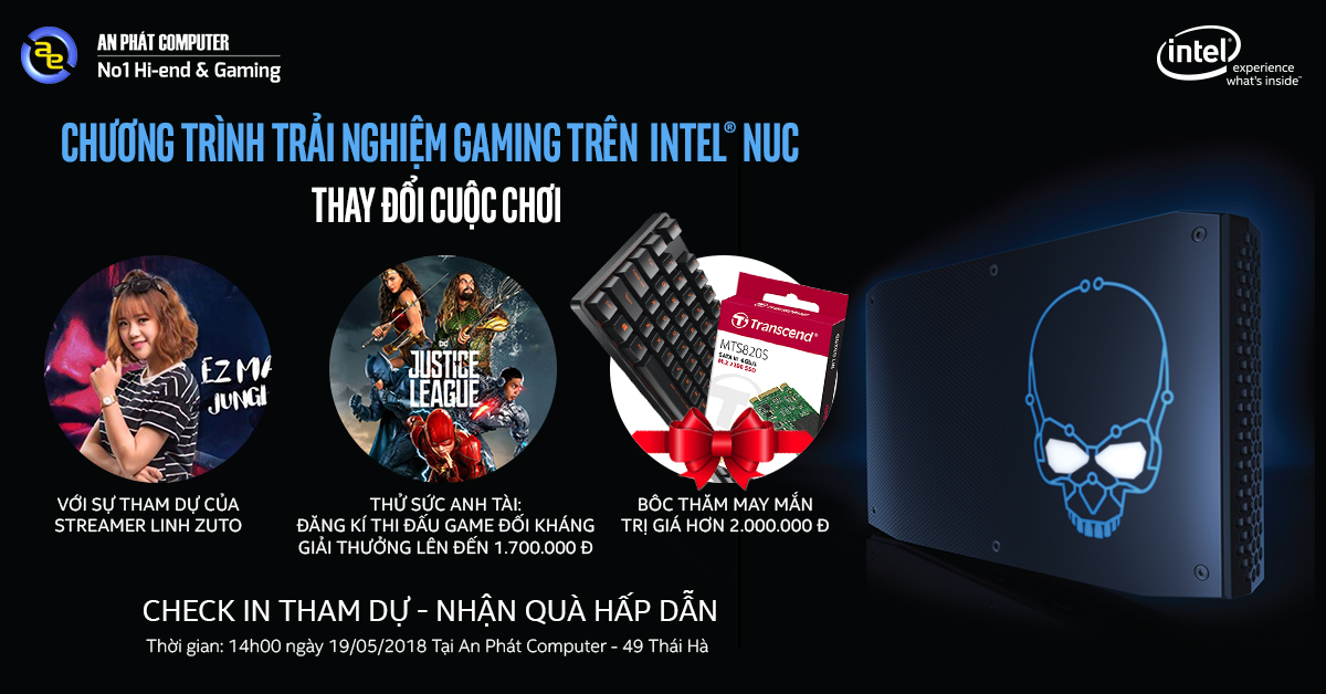 Trải nghiệm Gaming trên Intel NUC R tại An Phát Computer