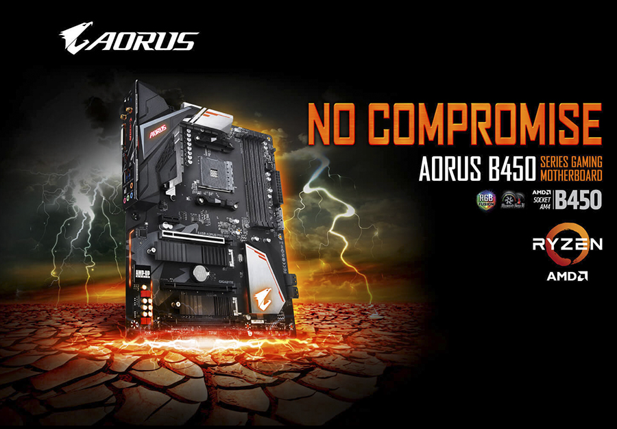 Bộ đôi bo mạch chủ GIGABYTE AORUS cho hệ thống AMD tầm trung