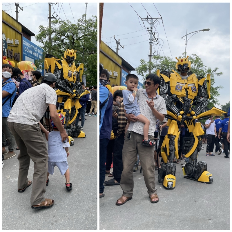Xuất hiện robot người máy biến hình Transformer Bumblebee Ong vàng tại Việt Nam 