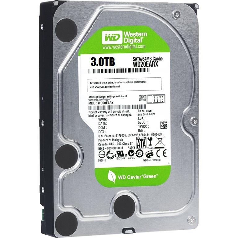 Ổ cứng Western Digital Caviar Green 3TB 64MB cache