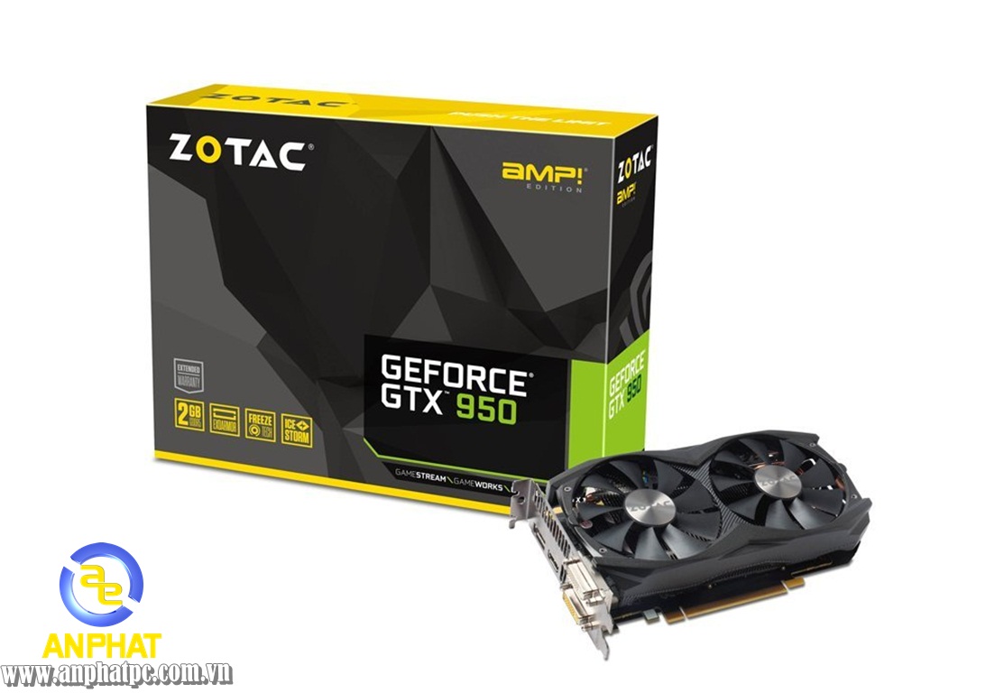 VGA ZOTAC GTX 950 AMP 2GB DDR5 128 bit- Fan