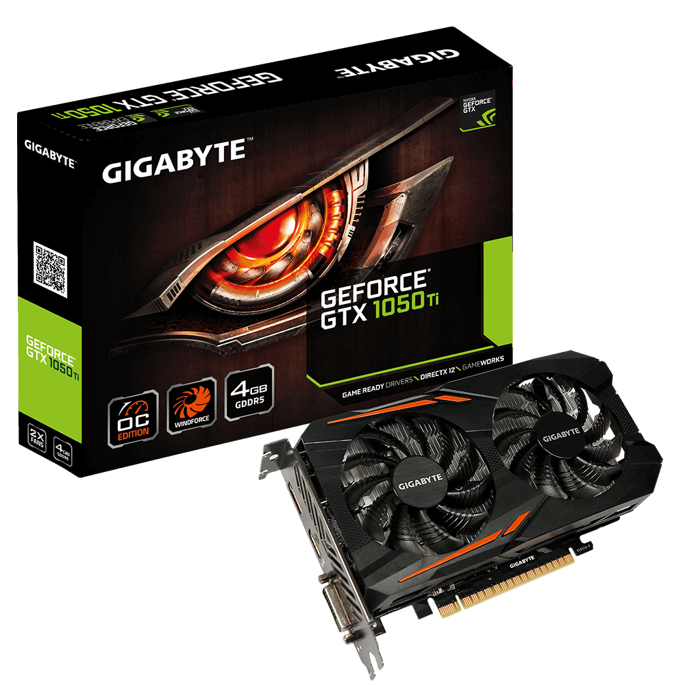 VGA GIGABYTE GV-N105TOC-4GD (GeForce GTX 1050Ti)