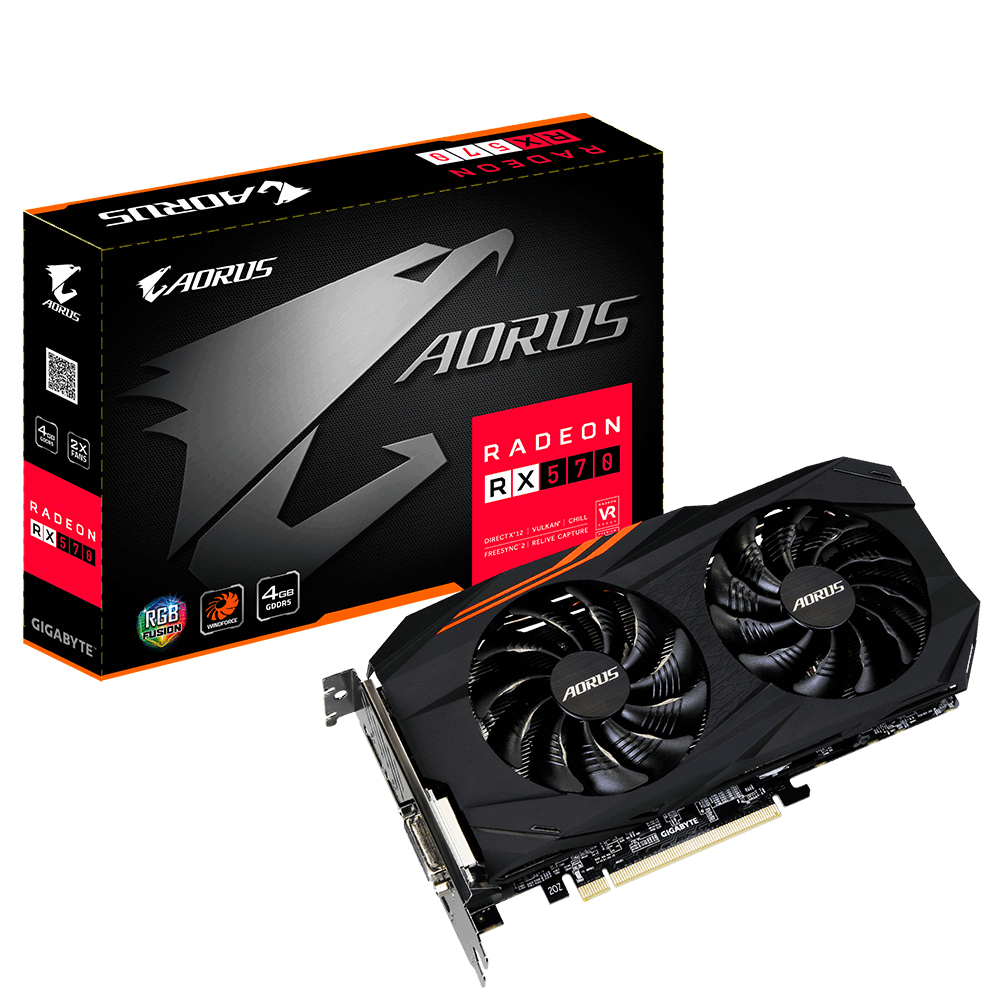 Rx 570 Freesync VGA GIGABYTE AORUS Radeon RX570 4GB (GV