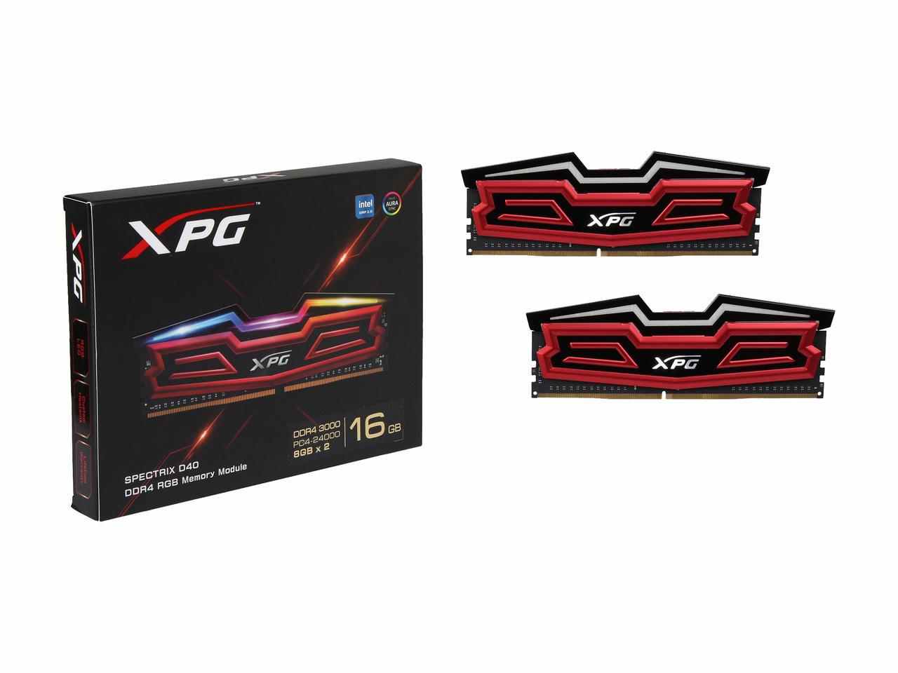 Ram Adata XPG Spectrix D40 16GB (2x8GB) RGB DDR4 2400MHz