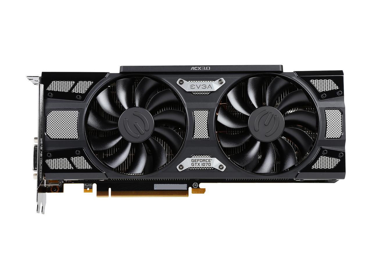 VGA EVGA Geforce GTX 1070 SC Gaming 8GB ACX (08G-P4-5173) - Main Image