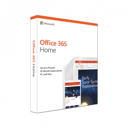 OFFICE 365 HOME 32BIT/64 EN SUBSCR 1 YR APAC EM MEDIALESS  (6GQ-00968)