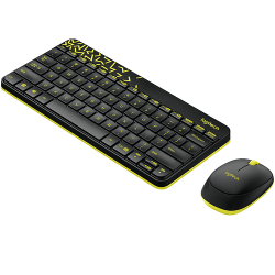 Bộ bàn phím chuột wireless Logitech MK240 Black