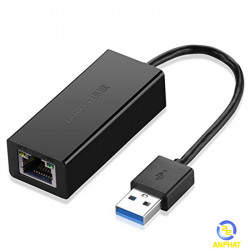 Cáp chuyển USB 3.0 to Lan hỗ trợ 10/100/1000 Mbps  Ugreen UG-20256