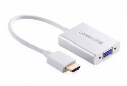 Cáp chuyển đổi Ugreen HDMI To VGA + Audio (40212)