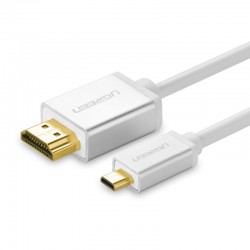 Cáp HDMI UGreen micro HDMI to HDMI full copper 19+1 - 3M màu trắng
