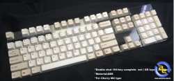 Keycap Taihao Grey/White Red Letter ABS Double Shot