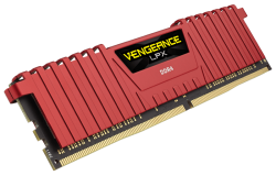 RAM Corsair Vengeance® LPX 16GB (2x8GB) DDR4 DRAM 2133MHz C13 Red (CMK16GX4M2A2133C13R)
