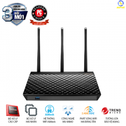 Router Wifi ASUS RT-AC66U B1 (Mobile Gaming) Chuẩn AC1750 MU-MIMO Dual Band Bảo vệ mạng AiProtection