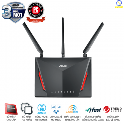 Router Wifi ASUS RT-AC86U 1pk (Gaming Router) AC2900 MU-MIMO hỗ trợ AiMesh, bảo vệ mạng AiProtection