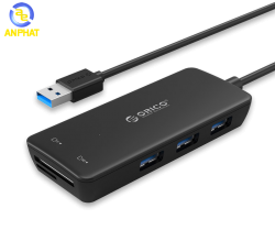 Bộ chia USB HUB Orico H3TS-U3 3xUSB 3.0 + Đầu đọc thẻ nhớ 