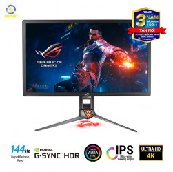 Màn Hình Gaming ASUS ROG Swift PG27UQ (27 inch - IPS - 4K - UHD - 144Hz - G-SYNC - HDR - Aura Sync)