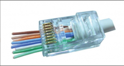 Dintek Modular plug đầu RJ45 Cat.5e/Cat.6 dạng xuyên thấu PowerMAX Pass Through