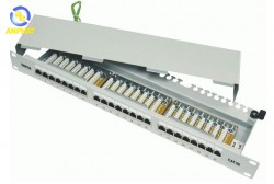 Dintek Chống nhiễu Patch panel 24 Port, CAT.5e 