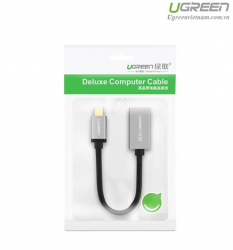Cáp OTG USB Type C to USB 3.0 chuẩn A cổng âm chính hãng Ugreen UG-30645