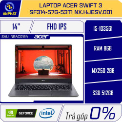 Laptop Acer Swift 3 SF314-57G-53T1 NX.HJESV.001
