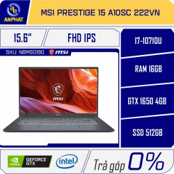 Laptop MSI Prestige 15 A10SC 222VN 