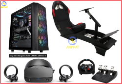 Bộ máy tính chơi Game đua xe F1 -  PCAP VR Racing Simulator - Cabin lái xe F1 thực tế ảo VR Racing SIM Pro