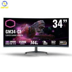 Màn hình máy tính Cooler Master GM34-CW 34inch UWQHD 144Hz Gaming