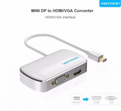 Cáp chuyển đổi Vention Mini DP sang VGA & HDMI HBBWB