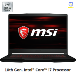 Laptop MSI GF63 Thin 10SCSR 077VN (15.6'' FHD IPS/i7-10750H/8GB DDR4/SSD 512GB NVMe/GTX1650 Ti Max Q/Win 10/1.86 kg