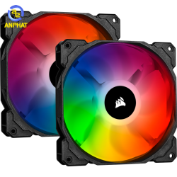 Bộ 2 quạt máy tính 140mm Corsair SP140 PRO RGB LED kèm Node PRO (CO-9050096-WW)