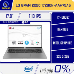 Laptop LG Gram 2020 17Z90N-V.AH75A5 - Dark Silver