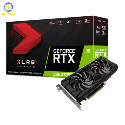 VGA PNY GeForce RTX 2060 SUPER 8GB XLR8 Gaming Overclocked Edition Dual Fan (VCG20608SDFPPB-O)