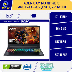 Laptop Acer Gaming Nitro 5 AN515-55-73VQ NH.Q7RSV.001