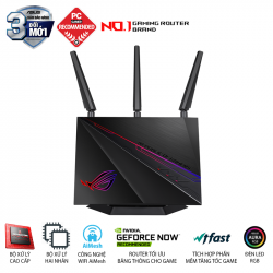 ASUS GT-AC2900 (Gaming Router) Wifi AC2900 2 băng tần, AiMesh 360 WIFI Mesh, WTFast, GeForce Now, AiProtection, USB 3.1, AURA RGB