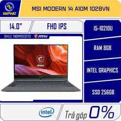 Laptop MSI Modern 14 A10M 1028VN (Dark Gray)