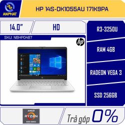 Laptop HP 14s-dk1055au 171K9PA - Natural Silver