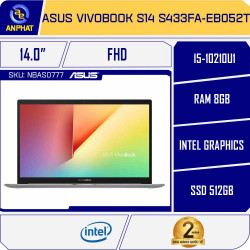 Laptop Asus Vivobook S14 S433FA-EB052T - Trắng